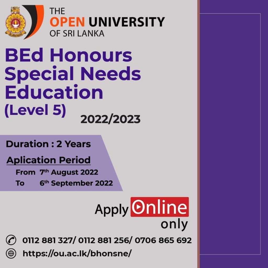 Bachelor of Education Honours in Special Needs Education