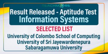 Aptitude Test for the selection of candidates for the Information Systems Undergraduate Degree Programme